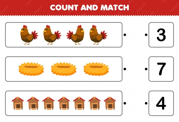 Counting eggs on the Count Your Chickens worksheet for young learners, image 22 First Grade Count Your Chickens worksheet with eggs to fill in missing numbers up to 50