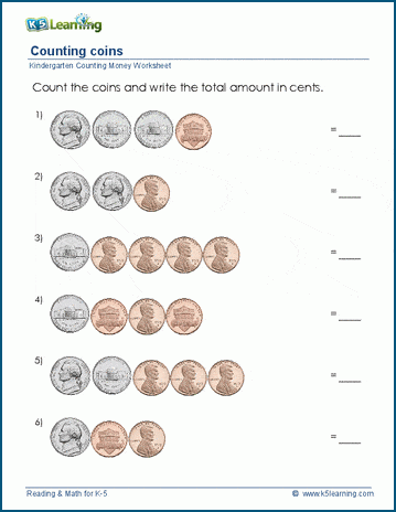 Interactive Learning to Count Coins worksheet for young learners to enhance their math skills A colorful worksheet featuring coins for first graders to practice counting and adding amounts