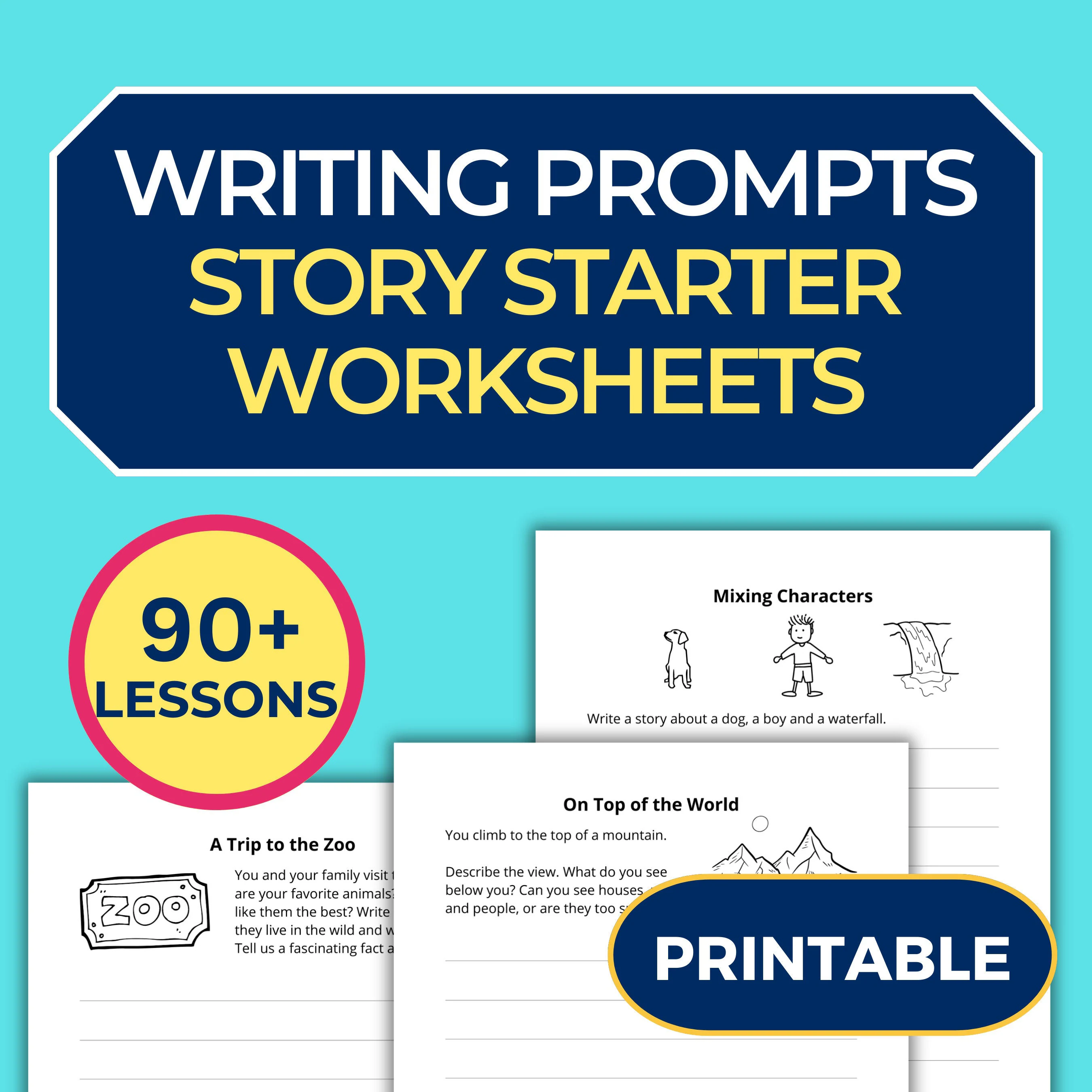 Story Starters: What's Going On? worksheet for multiplication fun First grade worksheet featuring fun story starters to spark creativity in young writers