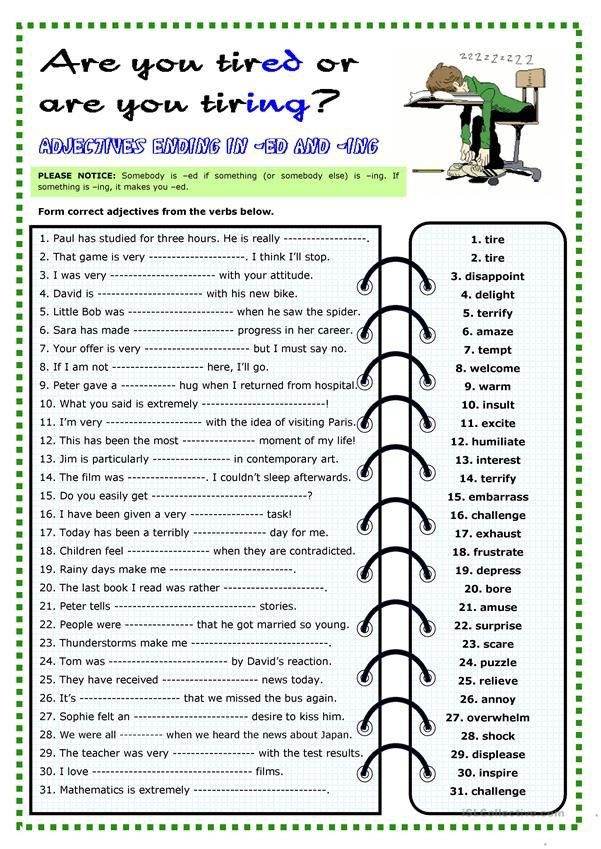 Interactive activity for learning and handwriting skills in reading class Worksheet featuring first graders practicing words that end in "-ed