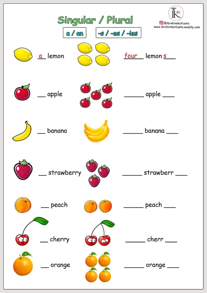 Color and spell fun with this engaging fruit vocabulary activity for first graders First Grade fruit vocabulary worksheet featuring coloring and spelling exercises for kids