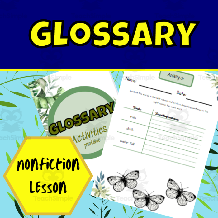 First grade glossary worksheet focused on data and graphing concepts Glossary worksheet for first graders to enhance their information locating skills