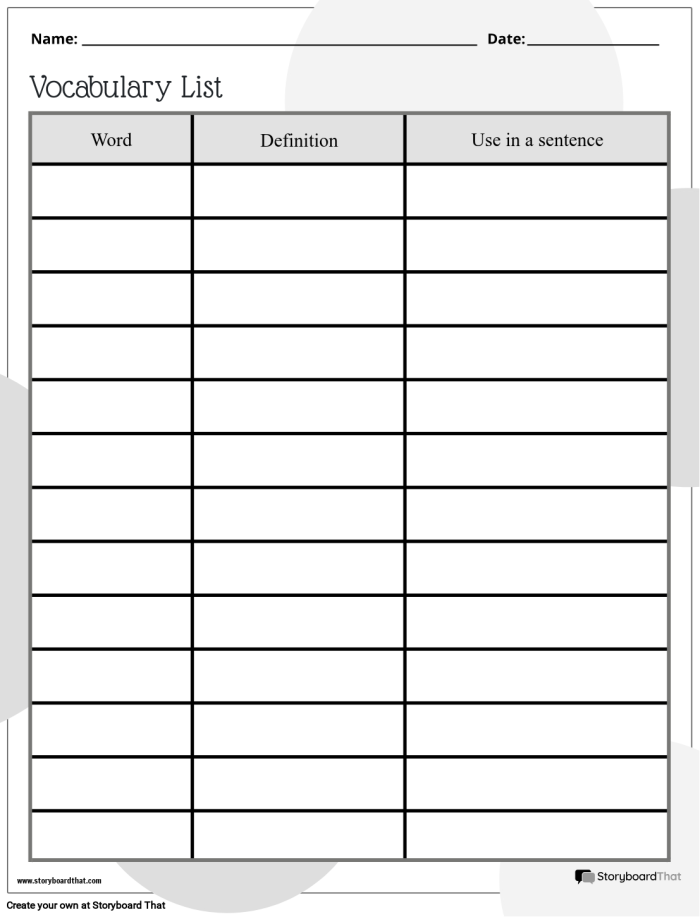 Interactive worksheet image for teaching glossary usage in data and graphing activities Glossary worksheet designed for first graders to enhance their information retrieval skills