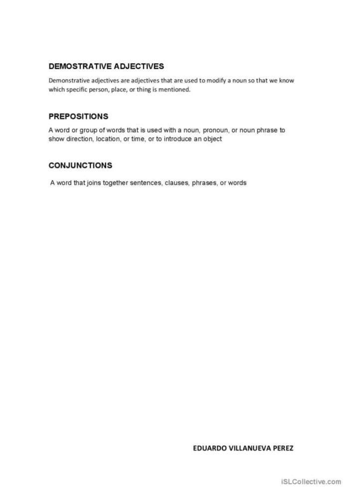 Worksheet image showcasing a glossary practice activity for young learners Glossary worksheet for first graders to enhance information locating skills