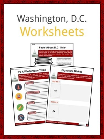 First Grade worksheet featuring a paper model of the Washington Monument for grammar practice