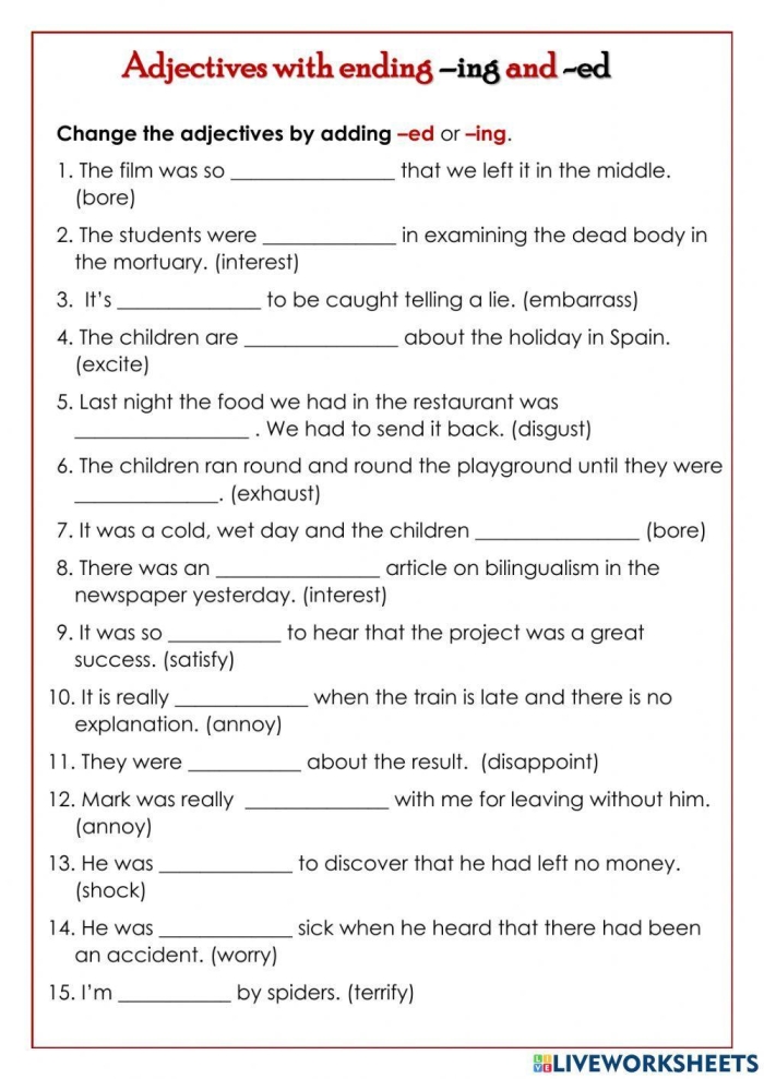 Reading worksheet for First Grade Worksheet for first graders focusing on words ending with the suffix -ed, featuring handwriting practice. Educational image illustrating a fun reading activity for young learners.