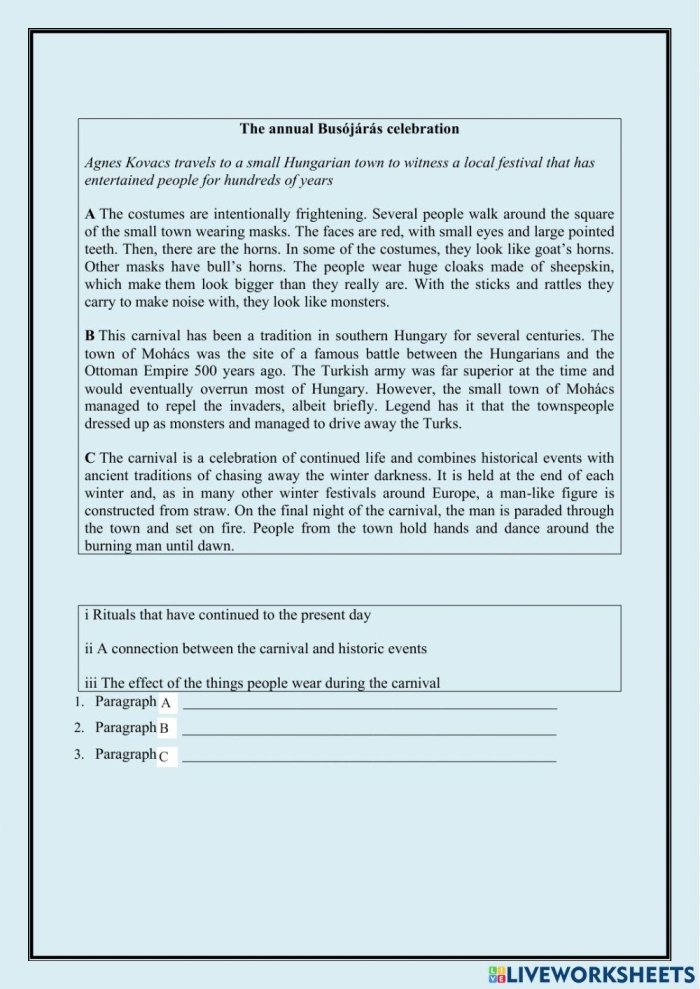 First Grade reading worksheet focused on identifying and writing headings