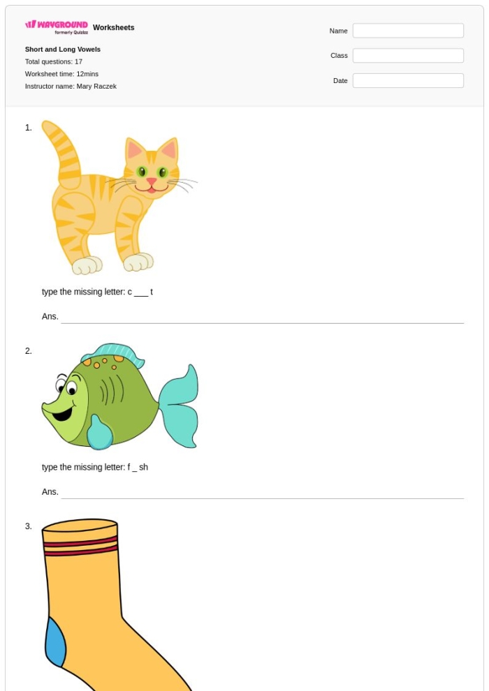 Worksheet for matching long U words with images to enhance first graders' reading skills