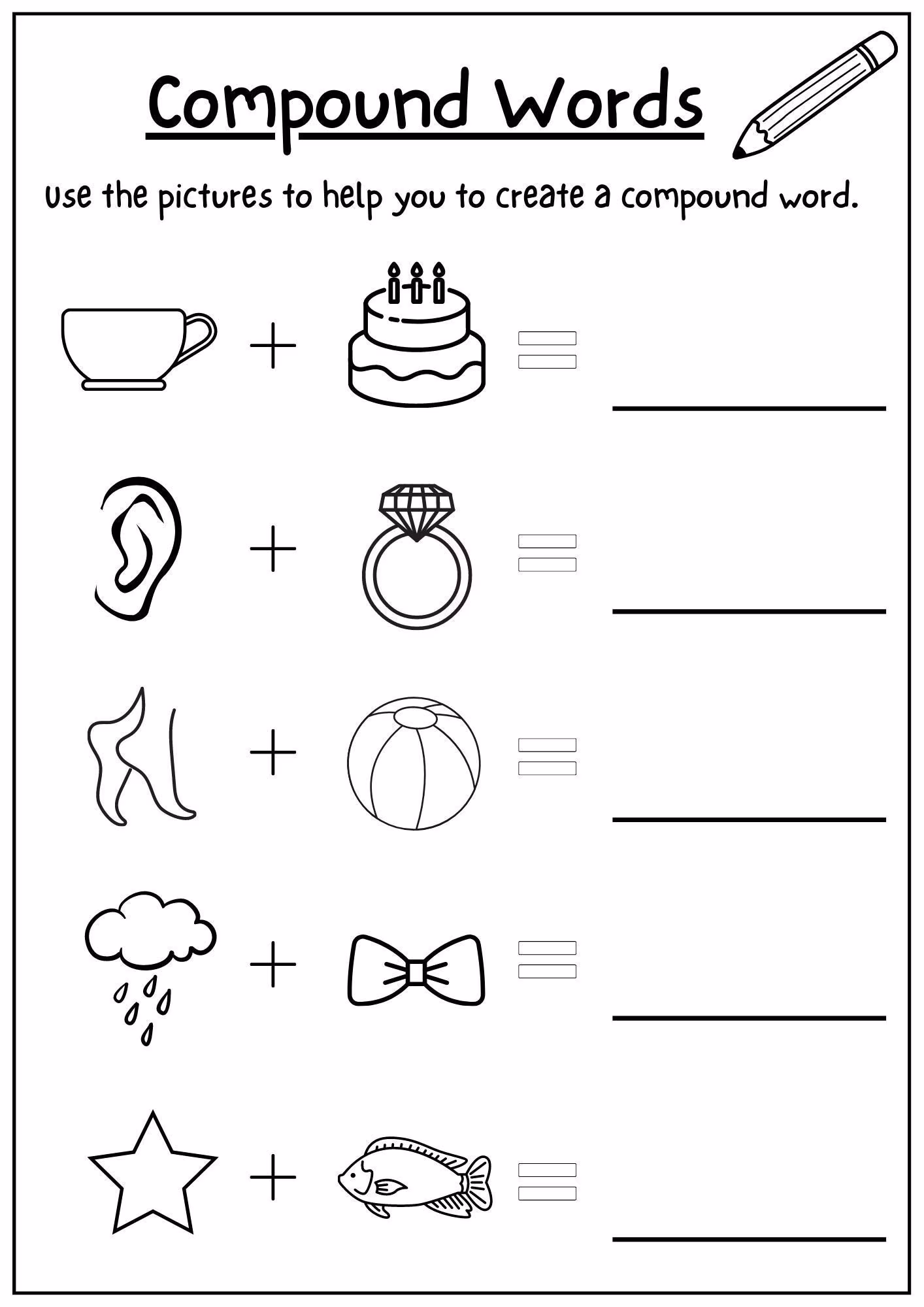 Worksheet for practicing sight word recognition with made up words for first graders First grade Made Up Words worksheet focusing on identifying real sight words