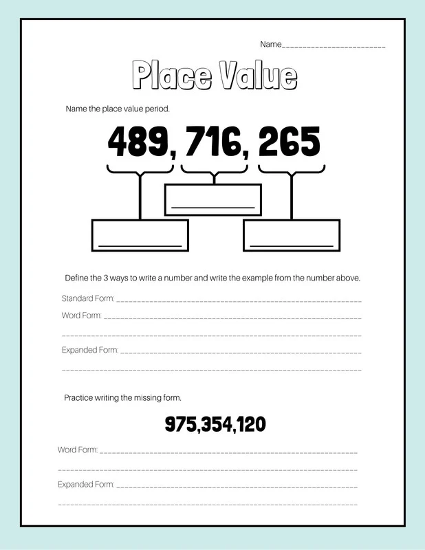 Phonics worksheet for First Grade Children working on Lacy's Place Value worksheet for first grade math, identifying tens and ones. Engaging first grade math activity focusing on place value skills.