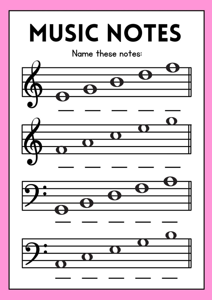 Worksheet for first graders focused on sentence writing about music activities. Creative writing exercise encouraging children to express their thoughts on music.