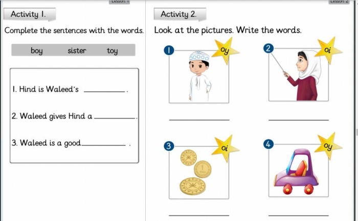Engage young learners with this oi phoneme activity sheet for alphabet review First Grade worksheet practicing the oi vowel phoneme with fun exercises