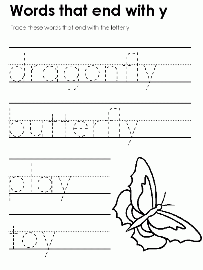 First Grade Ending Y Sort worksheet with words sorted by long E and long I sounds