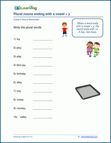 First Grade Ending Y Sort worksheet showing word sorting activity for long E and long I sounds
