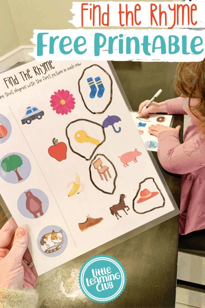 First Grade Find That Rhyme Worksheet Activity Image Kids engaging with a phonics worksheet to find rhyming words