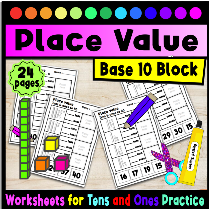 Worksheet for First Graders on Mastering Place Value: Adding & Subtracting 10