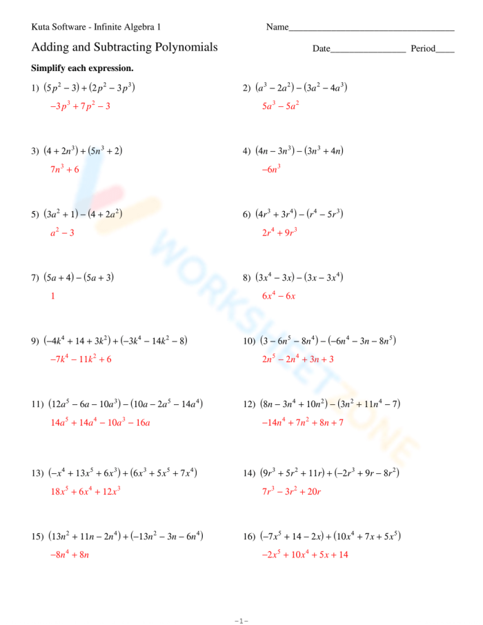 First grade worksheet for mastering place value through adding and subtracting 10