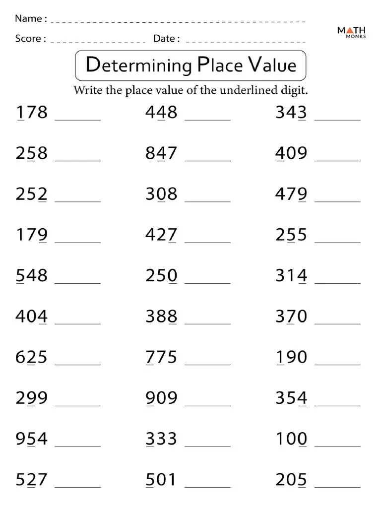 Worksheet image for Lacy's Place Value exercise aimed at first graders to practice place value concepts First grade math worksheet featuring Lacy's Place Value activity for understanding tens and ones digits