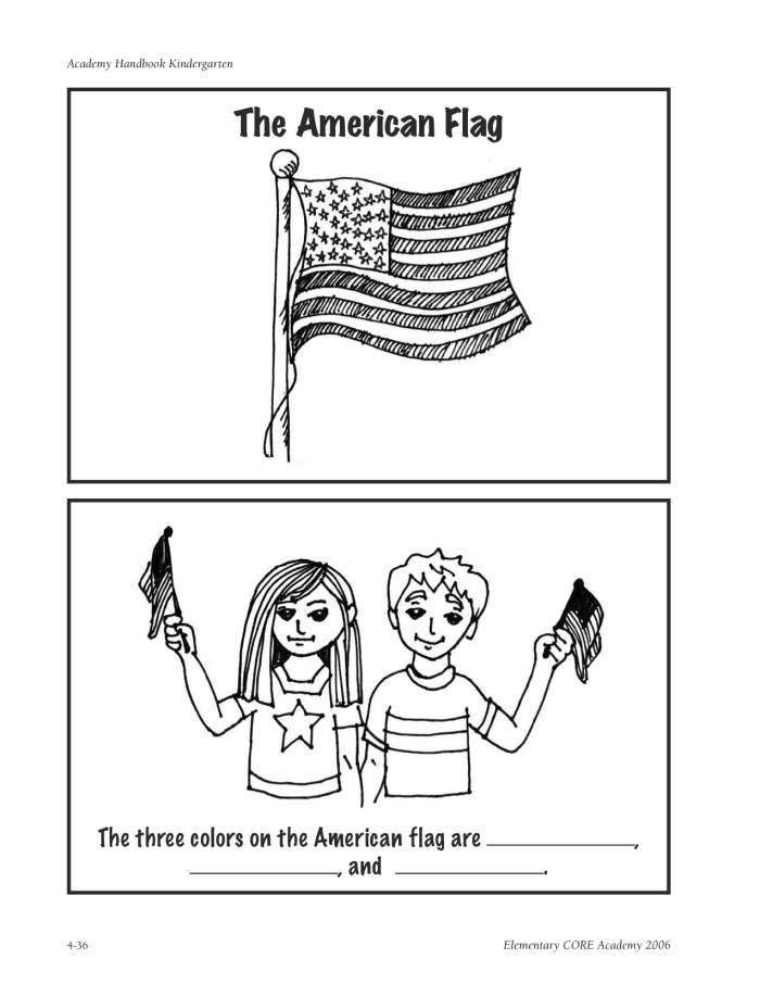 Pledge of Allegiance Coloring Sheet for Beginning Readers First grade students coloring and learning the Pledge of Allegiance with phonics activities
