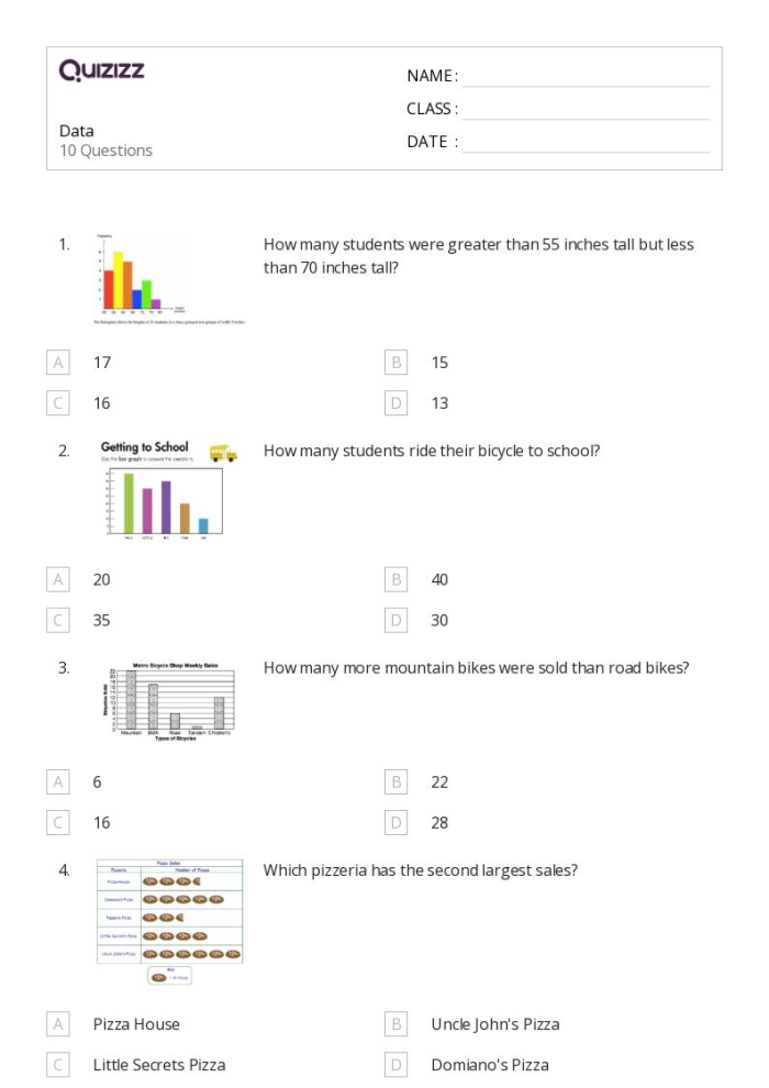 First grade students engaging with the Using Data worksheet for adding and interpreting information