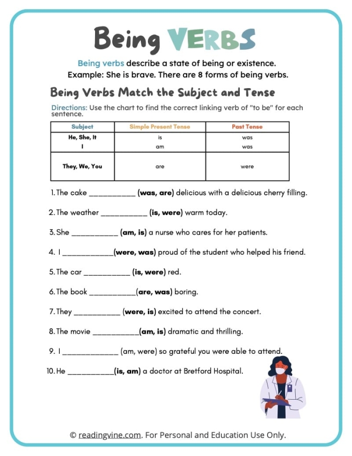 Get into Grammar 24 identifying verbs activity for young learners First Grade grammar worksheet helping kids spot verbs in colorful sentences