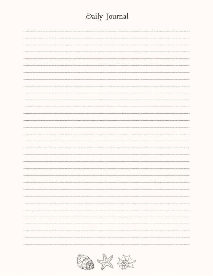 First grade writing journal page designed for creative storytelling activities Blank writing journal worksheet for first graders to encourage self-expression