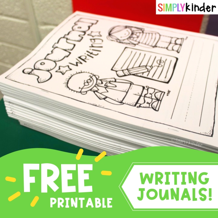 First Grade Writing Journal Worksheet Image 9 Blank writing journal worksheet for first graders to encourage self-expression