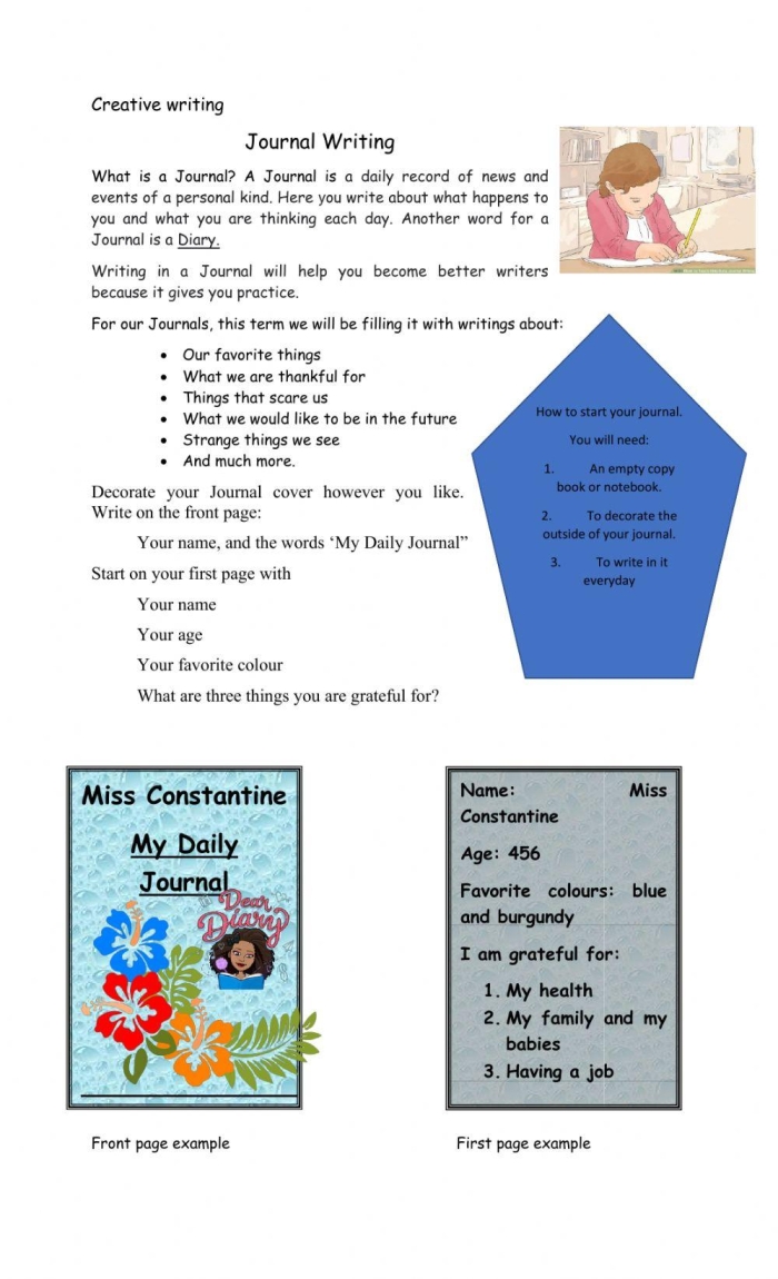 First grade writing journal page designed to inspire creativity in young writers. Blank writing journal worksheet for first graders to encourage self-expression.