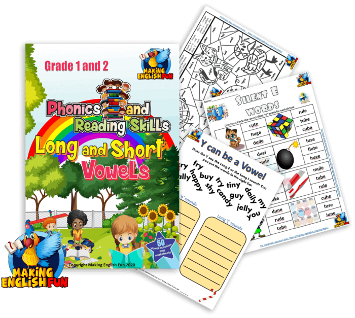 First Grade Geography worksheet focusing on Y as a vowel in tricky words