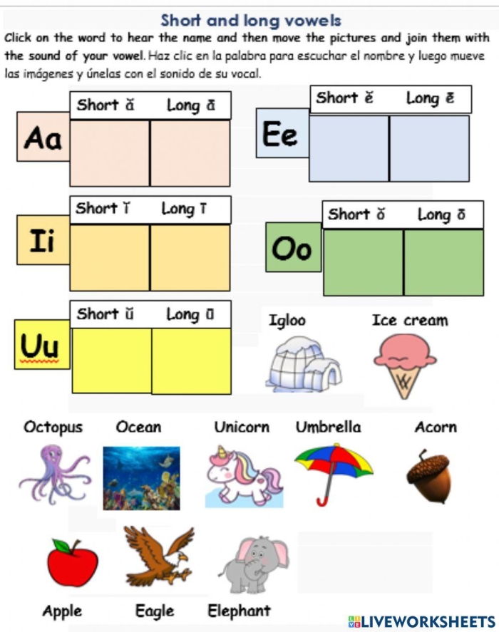 Long A Sound Worksheet Activity for Early Readers Number 4 First grade students practice long a vowel sounds with words ending in tray on this reading and writing worksheet