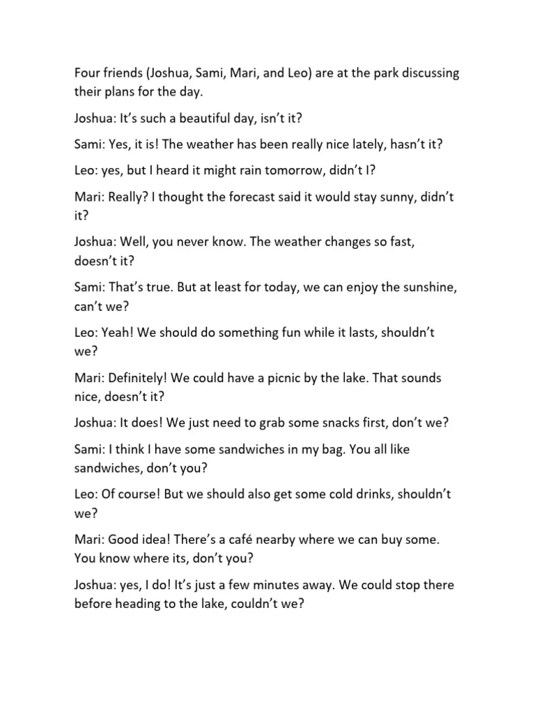 Kindergarten worksheet featuring The Four Friends poem and comprehension questions