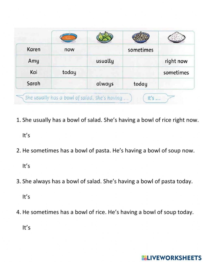 Kindergarten worksheet featuring The Four Friends poem by A.A. Milne with comprehension questions