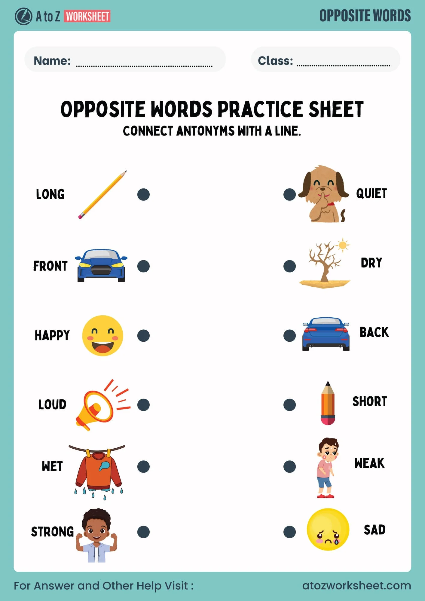 Match the Antonyms Level 2 worksheet 25 for enhancing word skills Fourth Grade worksheet page for matching antonyms in a vocabulary exercise