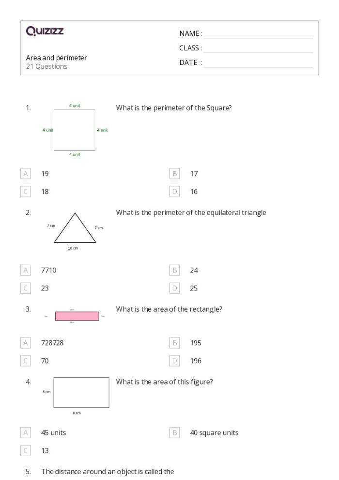 Interactive Perimeter: Perfect Carnival worksheet for classroom measurement activities Fourth grade students calculating perimeter to design a carnival layout on graph paper