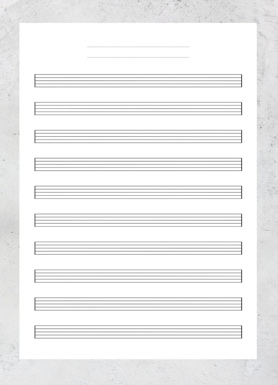 Blank sheet music worksheet for fourth graders to inspire musical creativity