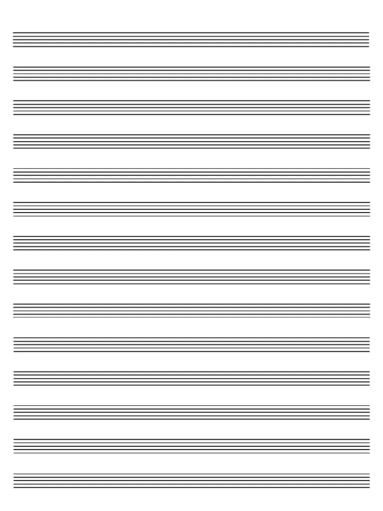 Blank sheet music worksheet designed for fourth-grade musicians to encourage creativity in songwriting
