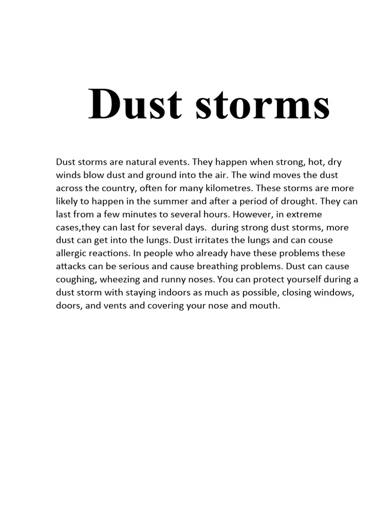 Engaging worksheet on the impact and dynamics of dust storms for young learners Dust Storms worksheet for fourth graders exploring the phenomenon of dust storms