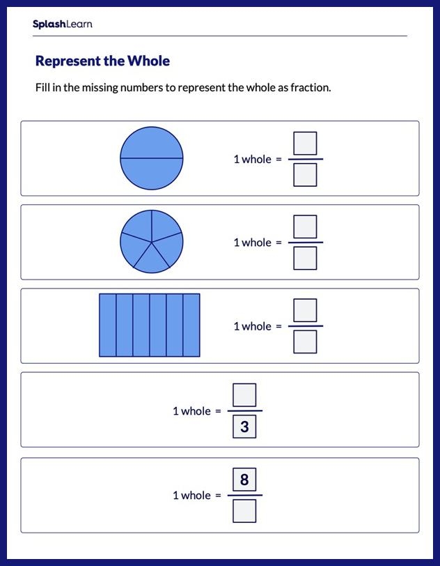 Fourth grade worksheet featuring blank fraction and decimal models for math practice