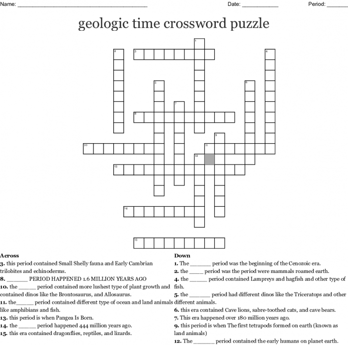 Engaging geology crossword activity for fourth graders to build vocabulary skills Fourth grade students solving a geology vocabulary crossword puzzle