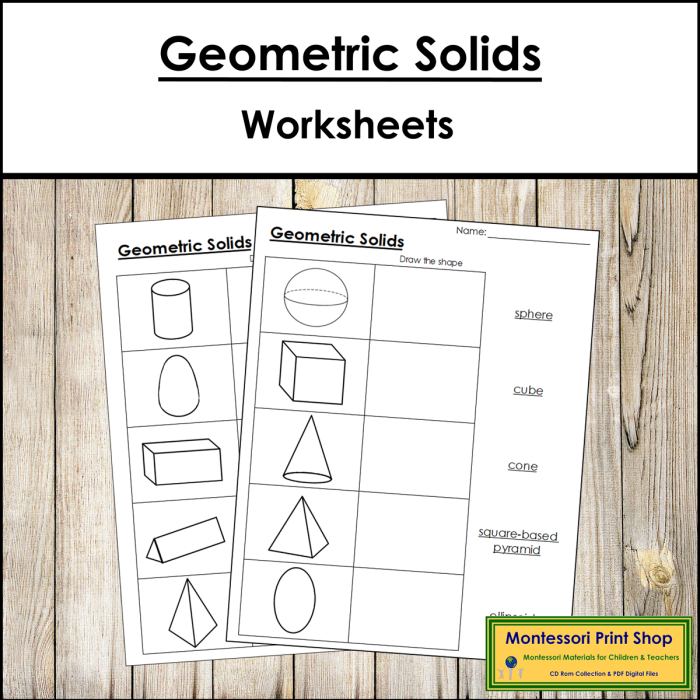 Fourth grade addition worksheet featuring geometric solid shapes for early math learning