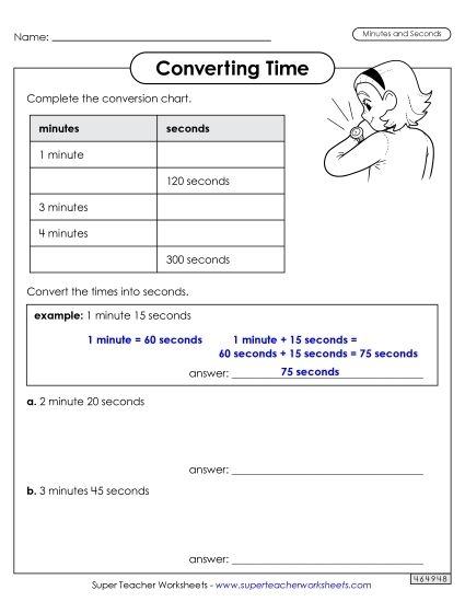Visual guide to mastering the conversion of hours to seconds and minutes Worksheet for converting hours to seconds, designed for fourth-grade students
