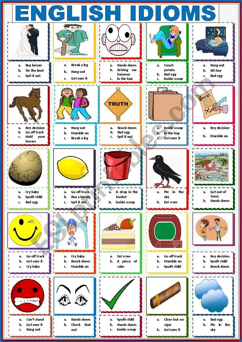 Fourth grade students filling out a Making Sense of Idioms worksheet related to geometry