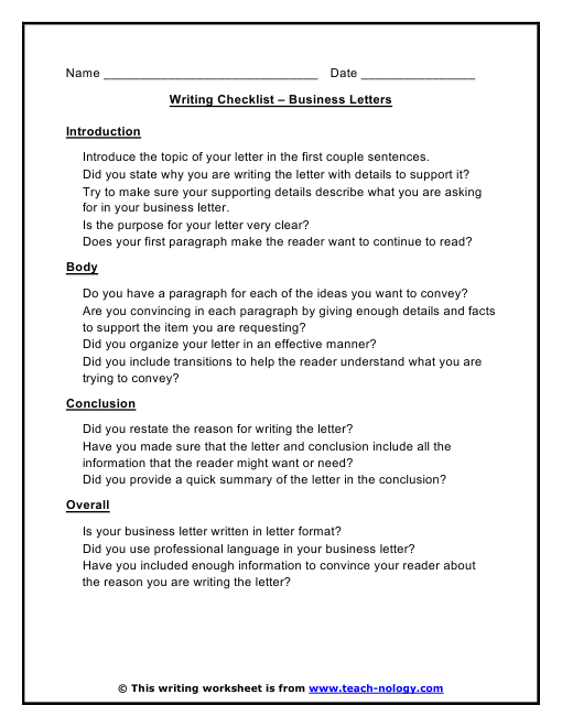Worksheet for mastering letter writing conventions and choosing the right closing, image 19 Fourth Grade Letter Checklist worksheet highlighting key parts and format of a letter
