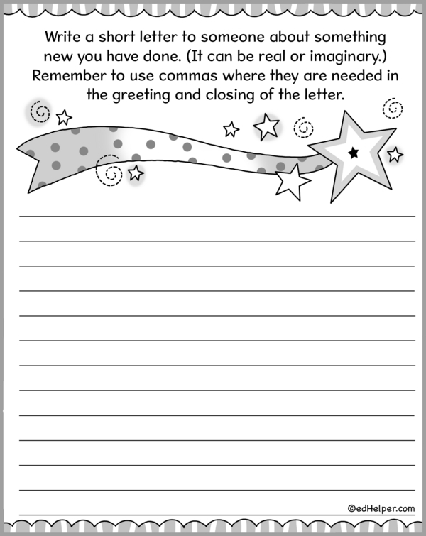 Complete Letter Checklist for Fourth Grade students to polish their writing skills Fourth Grade Letter Checklist worksheet showing key letter parts and formatting tips