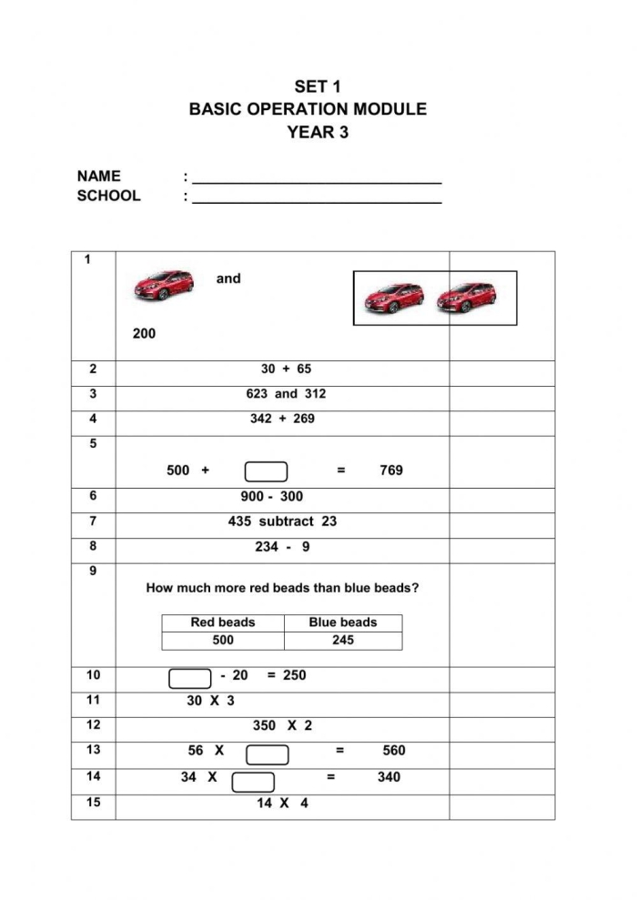 Engage your math skills with this tricky fill in the operation worksheet for grade 4 Fourth grade math worksheet challenging students to fill in the correct operation