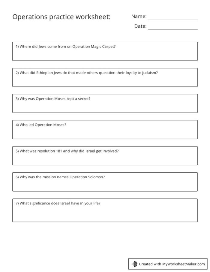 Challenging fill in the operation activity for fourth graders on worksheet 22 Fourth grade student completing a fill in the operation math worksheet