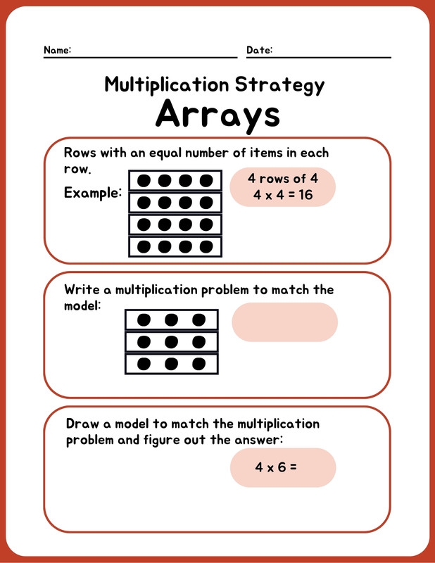 Fourth-grade student solving merchandise multiplication problems on a worksheet