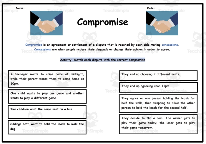 Illustration of a worksheet focused on the Missouri Compromise for fourth-grade students