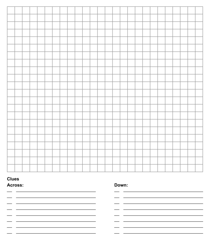 A fourth-grade student creating their own multiplication crossword puzzle for fun and learning