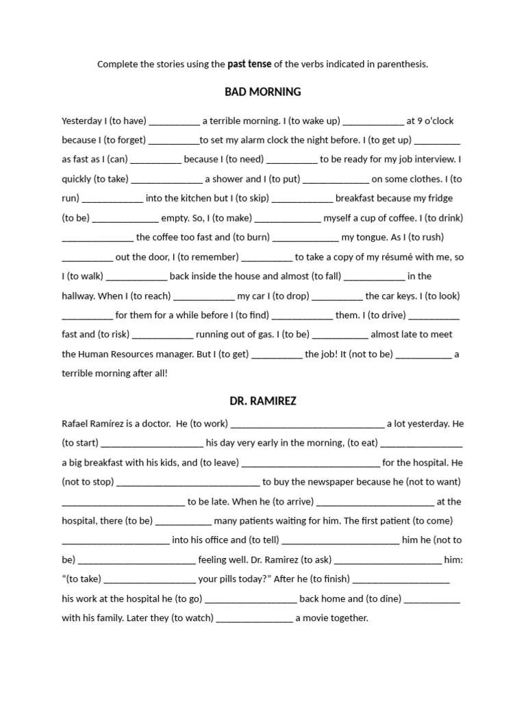 Island-themed past tense practice worksheet for fourth graders, image 11 Fourth Grade Past Tense Quicksand worksheet with an island adventure theme